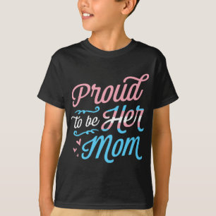 母親誇りを持ったになるためにLGBTQトランスジェンダープライド親 Tシャツ