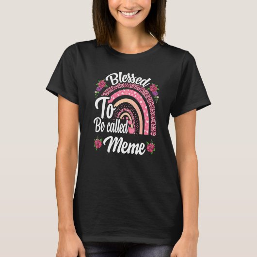 母親賛美にミームかわいい虹と呼ばれる Tシャツ (正面)