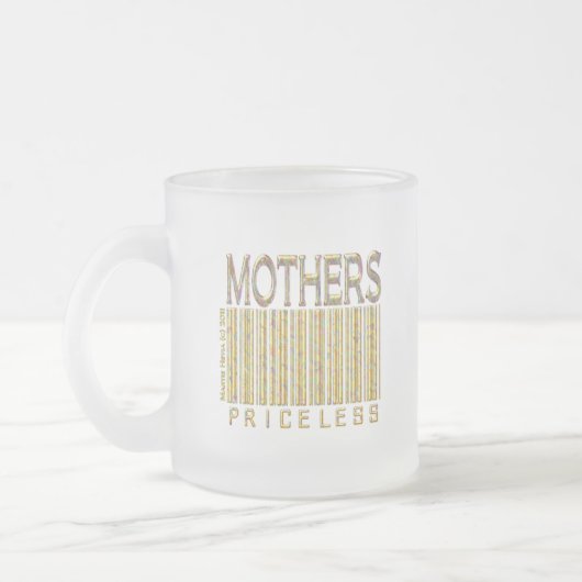 母親：高価ではない フロストグラスマグカップ (左)