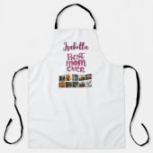 母記念写真コラージュトレンディー引用文 エプロン (正面)