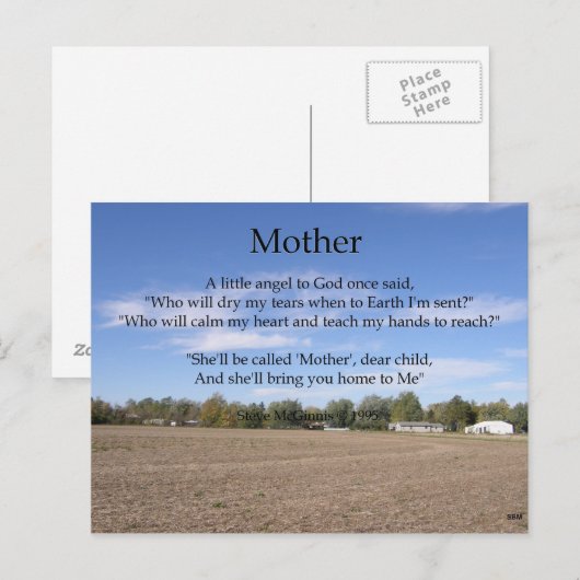 母詩はがき ポストカード (正面/裏面)