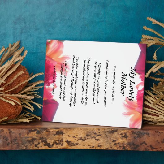 母詩 フォトプラーク (側面)