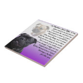 母詩- (犬)スタッフォードのブルテリアのデザイン タイル (側面)