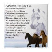 母詩-馬のデザイン タイル (正面)