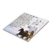 母詩-馬のデザイン タイル (側面)