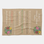 母詰まったキャッ転が キッチンタオル (横)