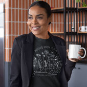 母誇りを持ったが咲く野花モダン Tシャツ