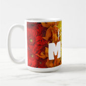 母誇りを持ったゲイプライドレインボーフローラ国旗のマグカップ コーヒーマグカップ (左)