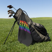 母誇りを持ったゲイプライドLGBTレインボーマザーLGBTQ ゴルフタオル (グリーン)
