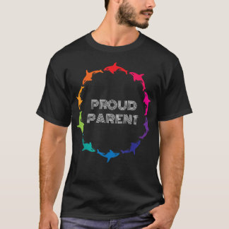 母誇りを持ったパパ親LGBTQゲイプライド認識度 Tシャツ