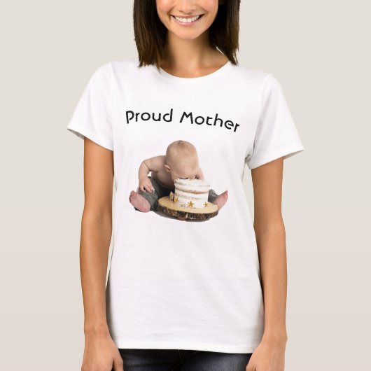 母誇りを持った化/ベビーの食べ物ヒトデ Tシャツ (正面)