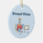 母誇りを持った機男の子のプレゼント セラミックオーナメント (右)