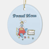 母誇りを持った機男の子のプレゼント セラミックオーナメント (左)
