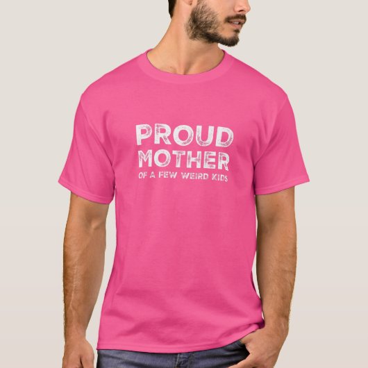 母誇りを持った母ママ家族誕生日娘ソンモス Tシャツ (正面)