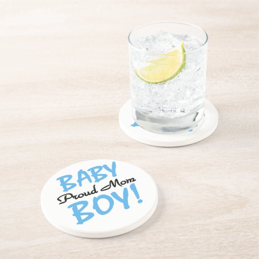 母誇りを持った男の赤ちゃん コースター (側面)