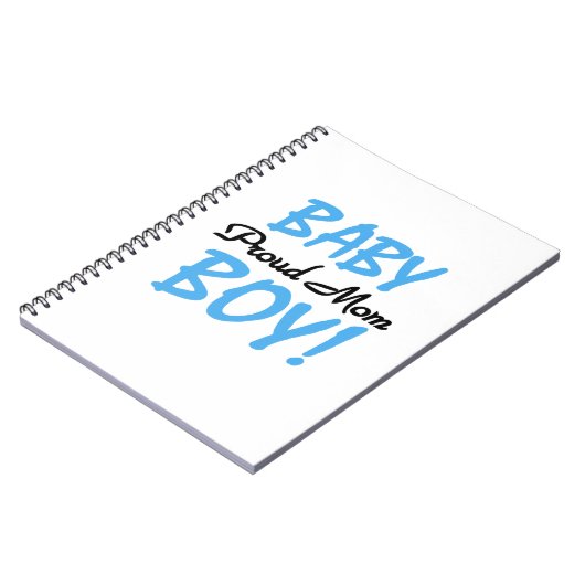 母誇りを持った男の赤ちゃん ノートブック (左側)