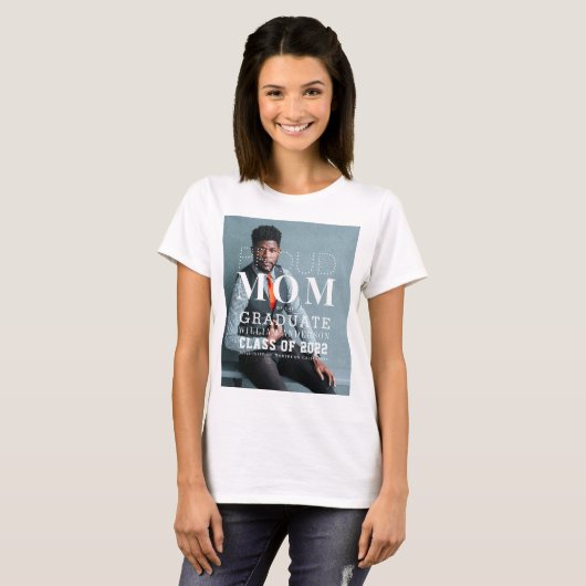 母誇りを持った院撮はっきりした影Tシャツ Tシャツ (正面フル)