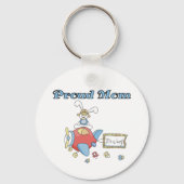 母誇りを持った飛行機Tシャツとギフト キーホルダー (正面)