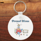 母誇りを持った飛行機Tシャツとギフト キーホルダー (正面)