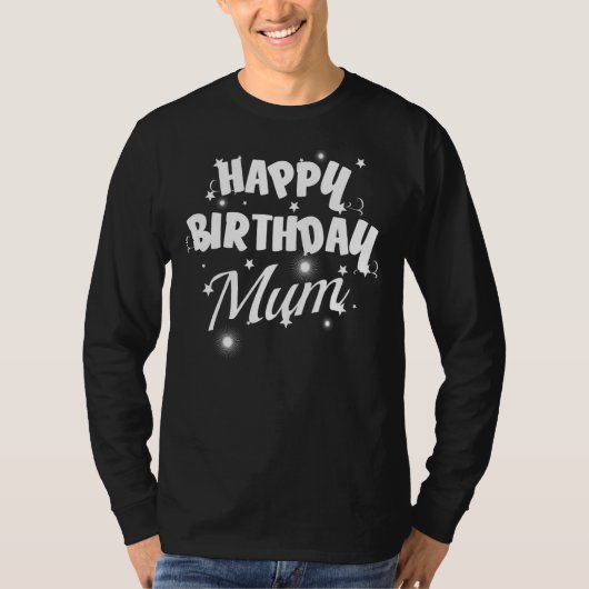 母誕生日おめでとう Tシャツ (正面)