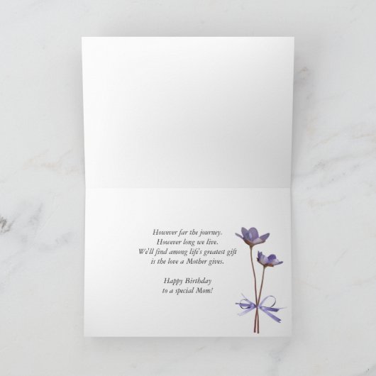 母誕生日または母の日 カード (内部)