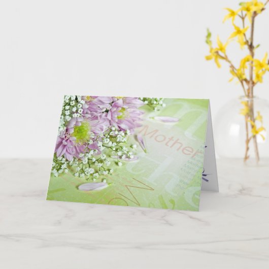 母誕生日または母の日 カード (黄色い花)