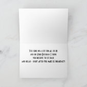 母誕生日カード用誕生日アドバイス カード (内部)