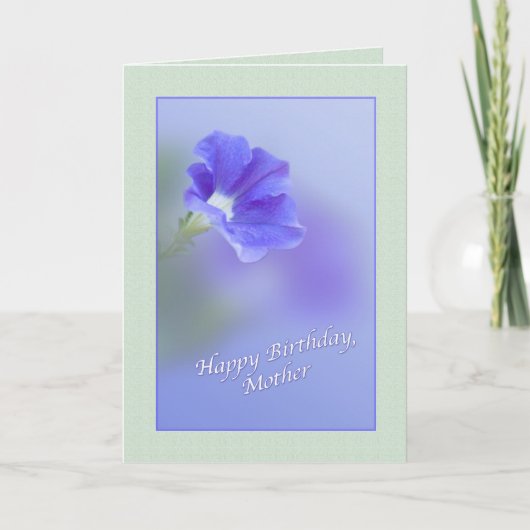母誕生日カード(ペチュニア) カード (正面)