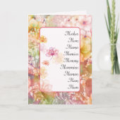 母誕生日フローラ園 カード (正面)