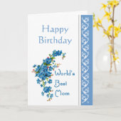 母誕生日忘れ詩と私ではない花 カード (黄色い花)