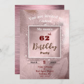 母誕生日招待状 招待状 (正面/裏面)