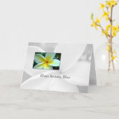母誕生日独身の花 カード (黄色い花)