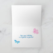 母誕生日花と蝶カード シーズンカード (内部)