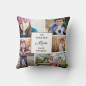 母誕生日5子ファミリーフォトコラージュ クッション (裏面)