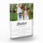 母語辞書の定義カスタム写真ギフト フォトブロック (左)