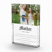 母語辞書の定義カスタム写真ギフト フォトブロック (右)