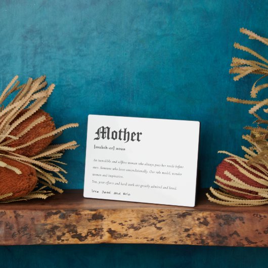 母語辞書の定義ギフトパーソナライズされたの定義 フォトプラーク (側面)