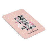 母語頭文字 |フローラ |母の日の贈り物 マグネット (右側)