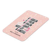 母語頭文字 |フローラ |母の日の贈り物 マグネット (左側)