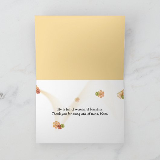 母読の子からの誕生日 カード (内部)