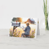 母読の子からの誕生日 カード (正面)