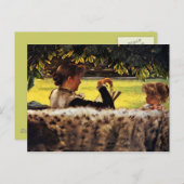 母読は小さな女の子 ポストカード (正面/裏面)