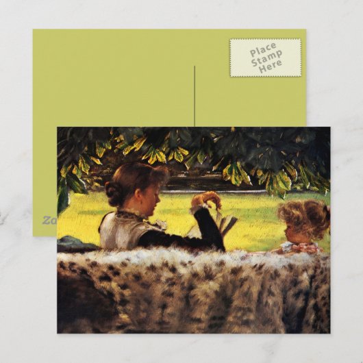 母読は小さな女の子 ポストカード (正面/裏面)