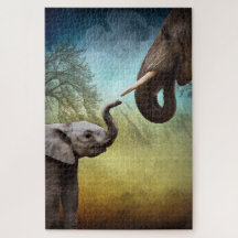 母象とベビー象