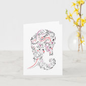 母象の悔やみや弔慰カード華美の紛失 カード (黄色い花)