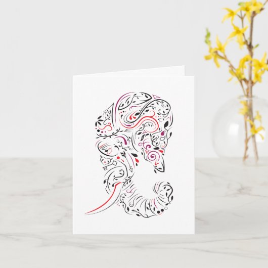 母象の悔やみや弔慰カード華美の紛失 カード (黄色い花)