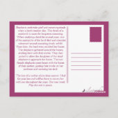 母象の悔やみや弔慰カード華美の紛失 ポストカード (裏面)