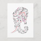 母象の悔やみや弔慰カード華美の紛失 ポストカード (正面)