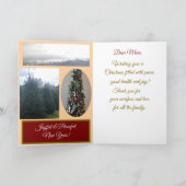 母賛美さんクリスマス折り返しグリーティングカード カード (内部)