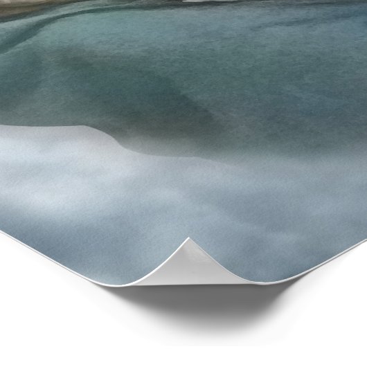 母賛美とベビーイエスの水色 ポスター (角)